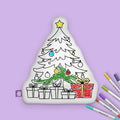 Christmas Color Your Own Christmas Tree Pillow
