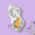 10" Fish Coloring Pillow