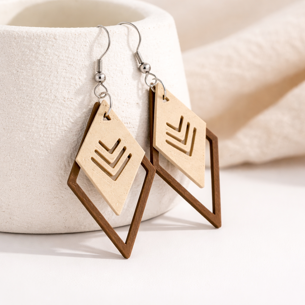 Diamond Arrow Dangle Earrings