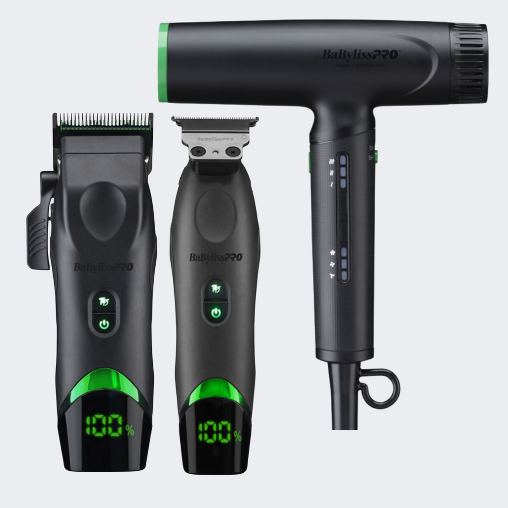 BaBylissPRO x Tomb45 Clipper & Trimmer Combo with FREE Nano Light Ionic Dryer