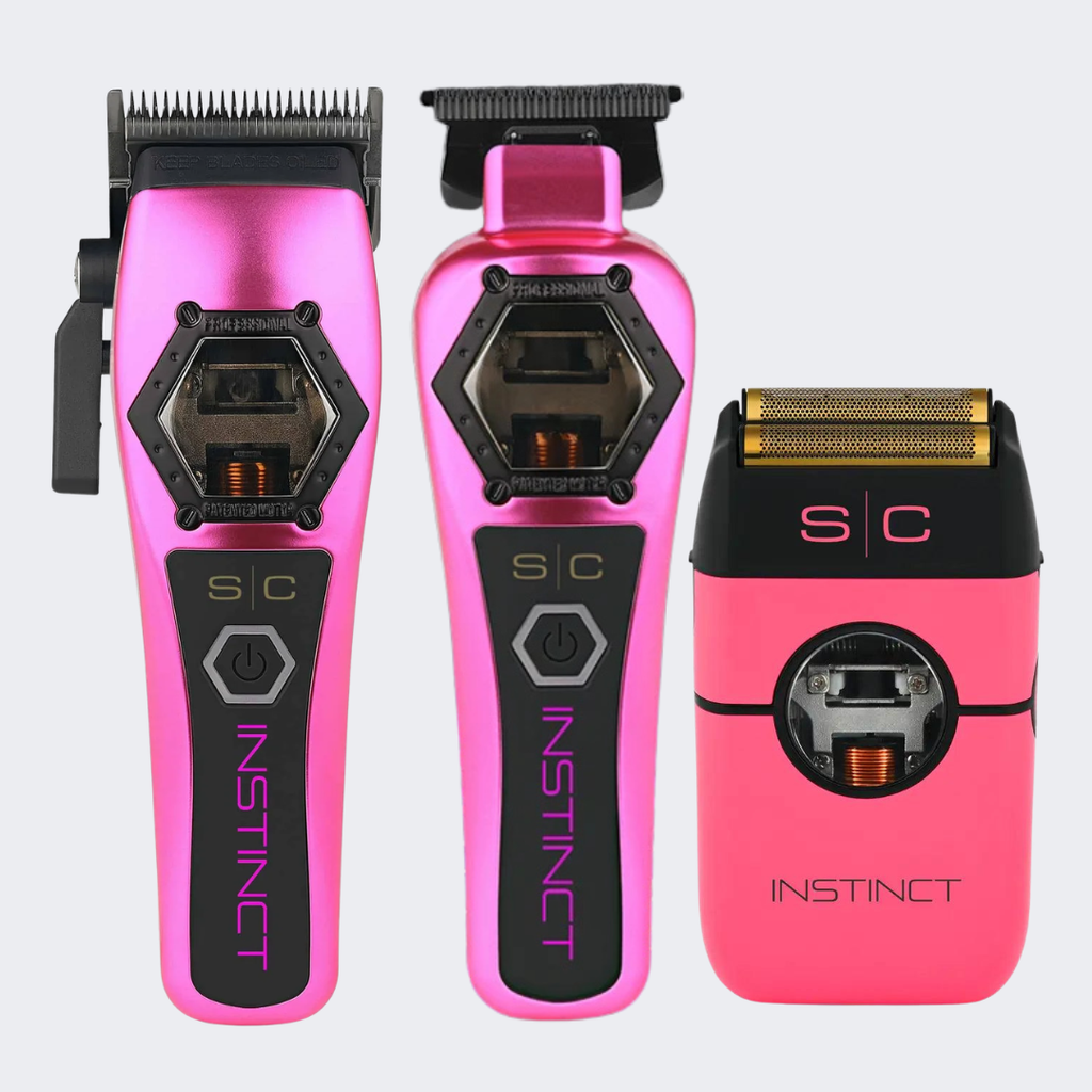 StyleCraft Metal Instinct Collection – Clipper, Trimmer & Shaver PINK
