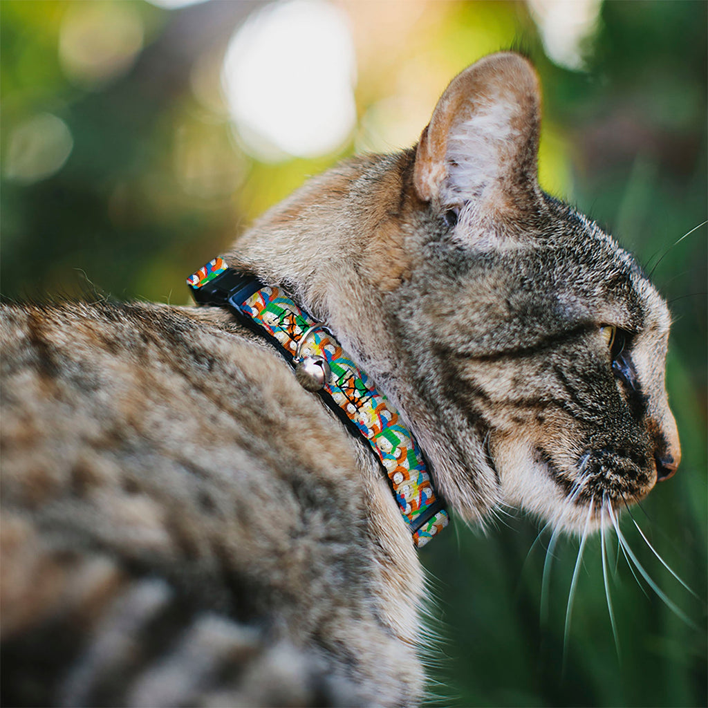 Breakaway Cat Collar with Bell - South Park Boys Expressions Stacked