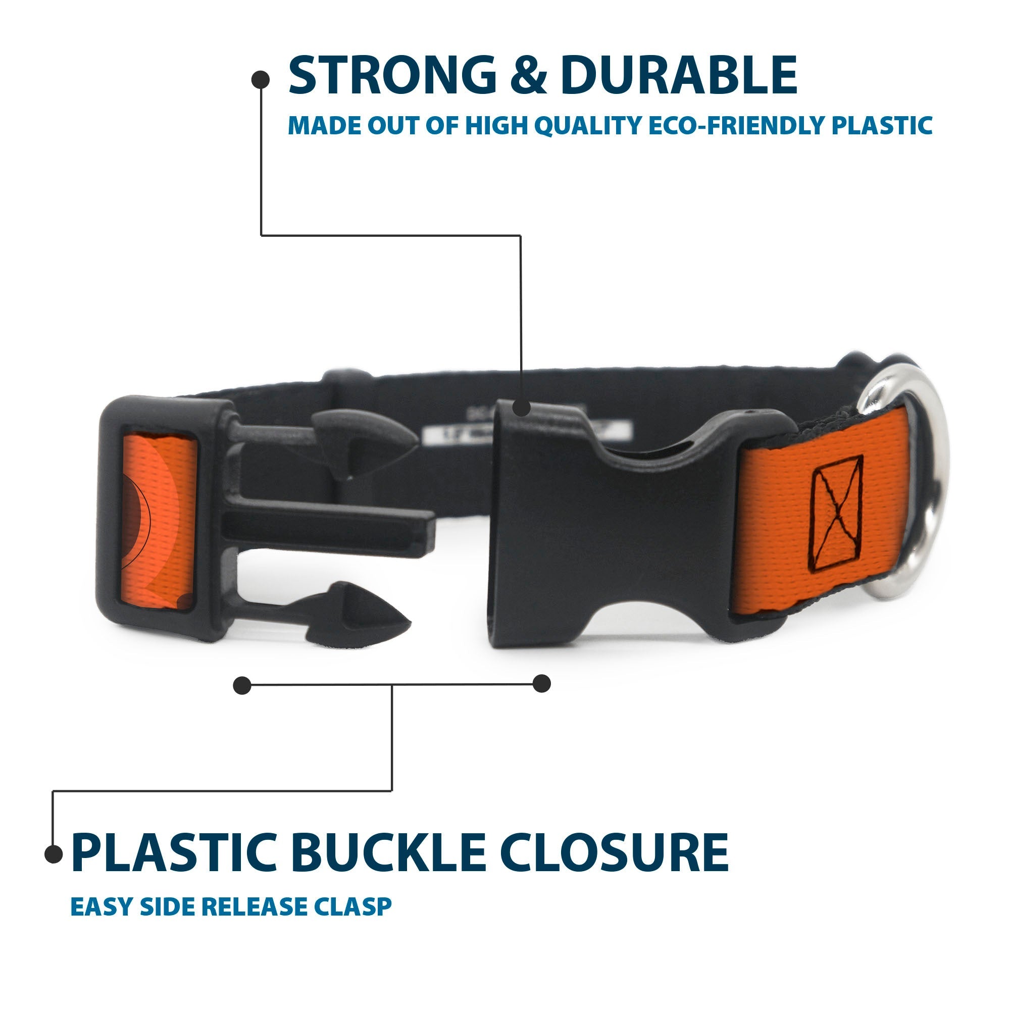 Plastic Clip Collar - South Park Kenny Expressions Oranges