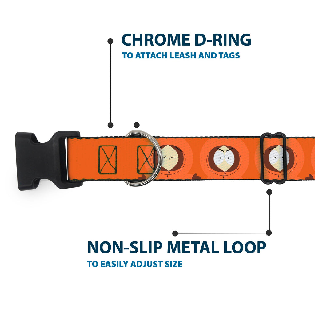 Plastic Clip Collar - South Park Kenny Expressions Oranges