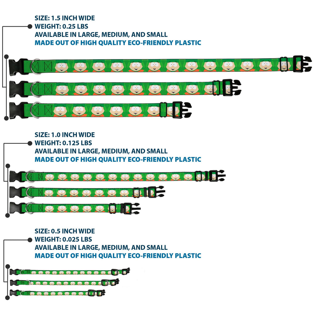 Plastic Clip Collar - South Park Kyle Expressions Greens