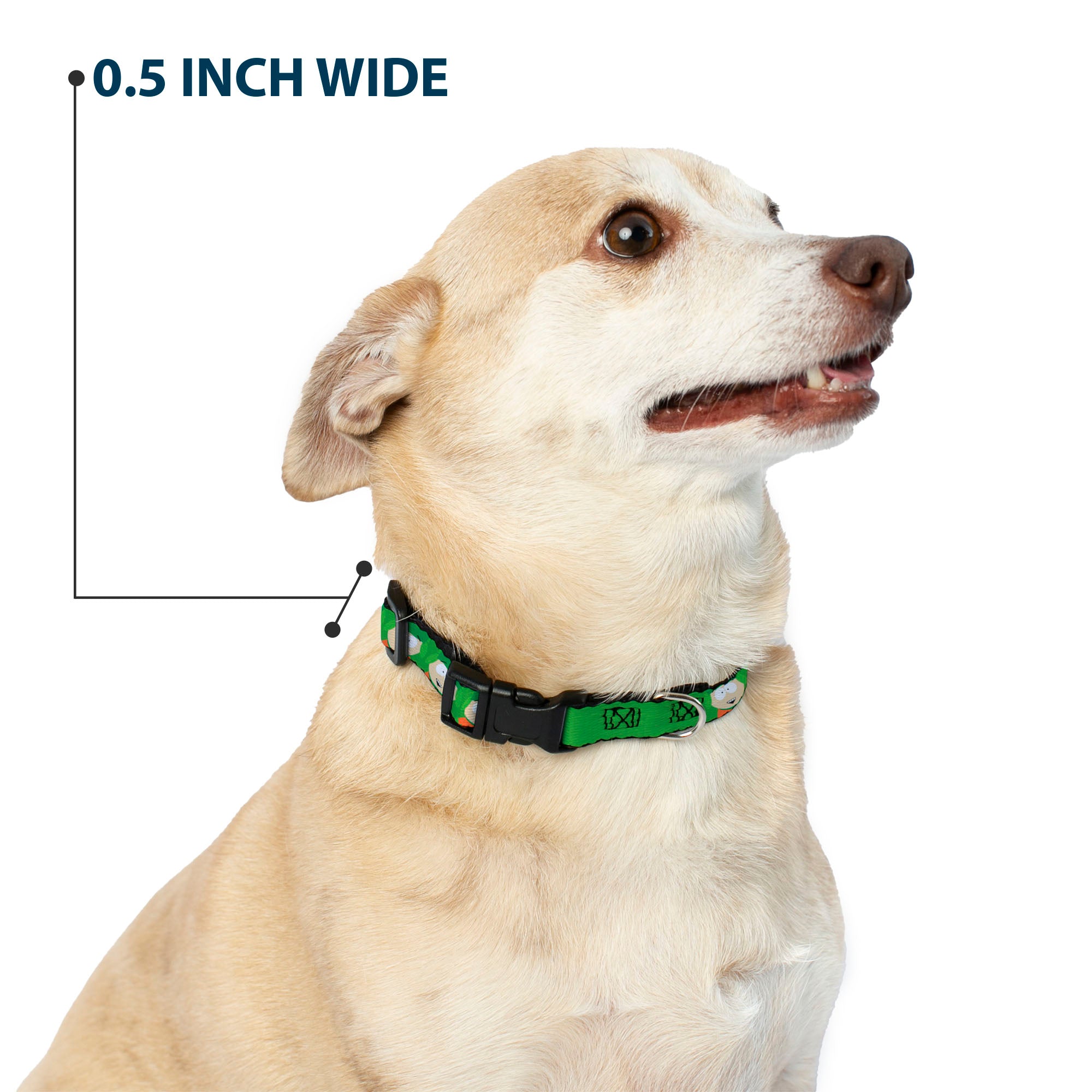 Plastic Clip Collar - South Park Kyle Expressions Greens