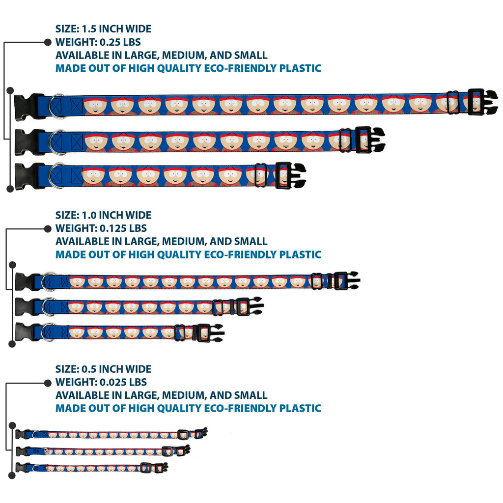 Plastic Clip Collar - South Park Stan Expressions Blue