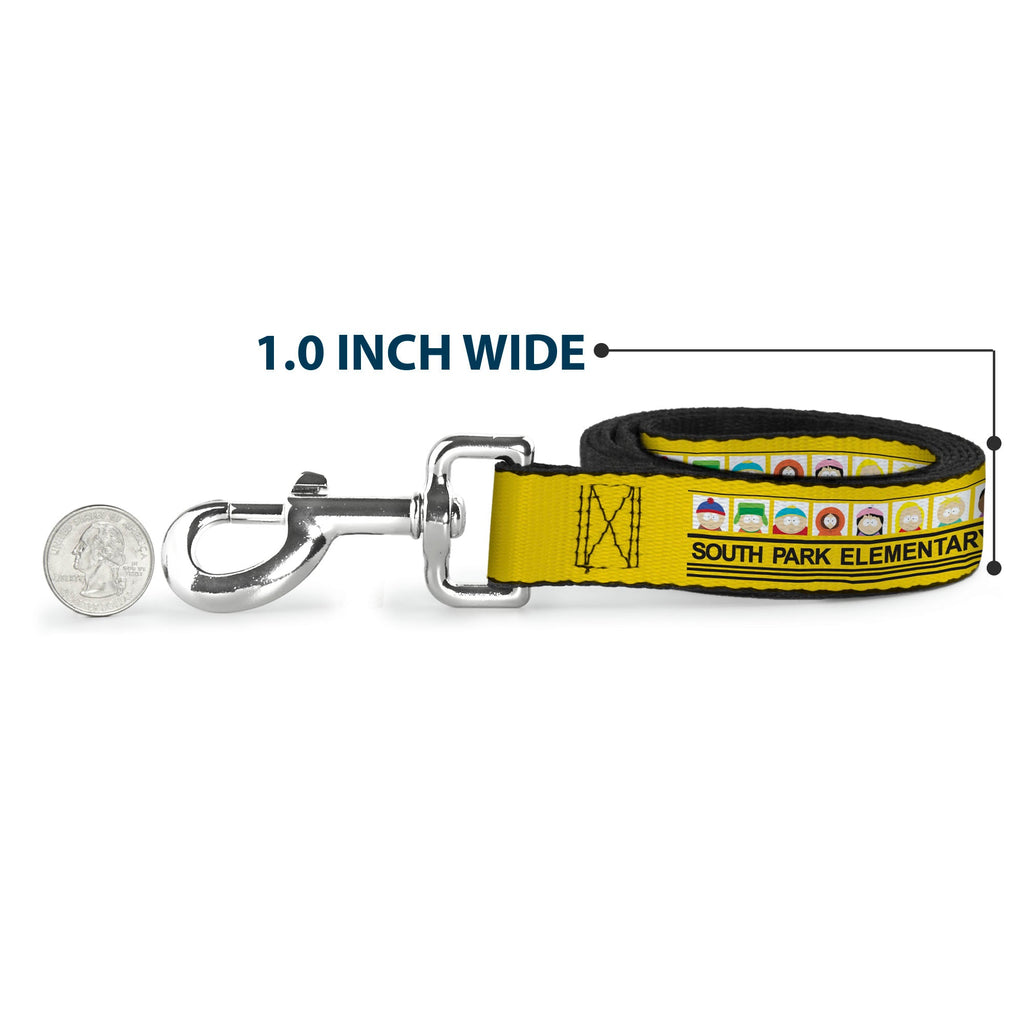 Dog Leash - SOUTH PARK ELEMENTARY School Bus Characters Pose Yellow