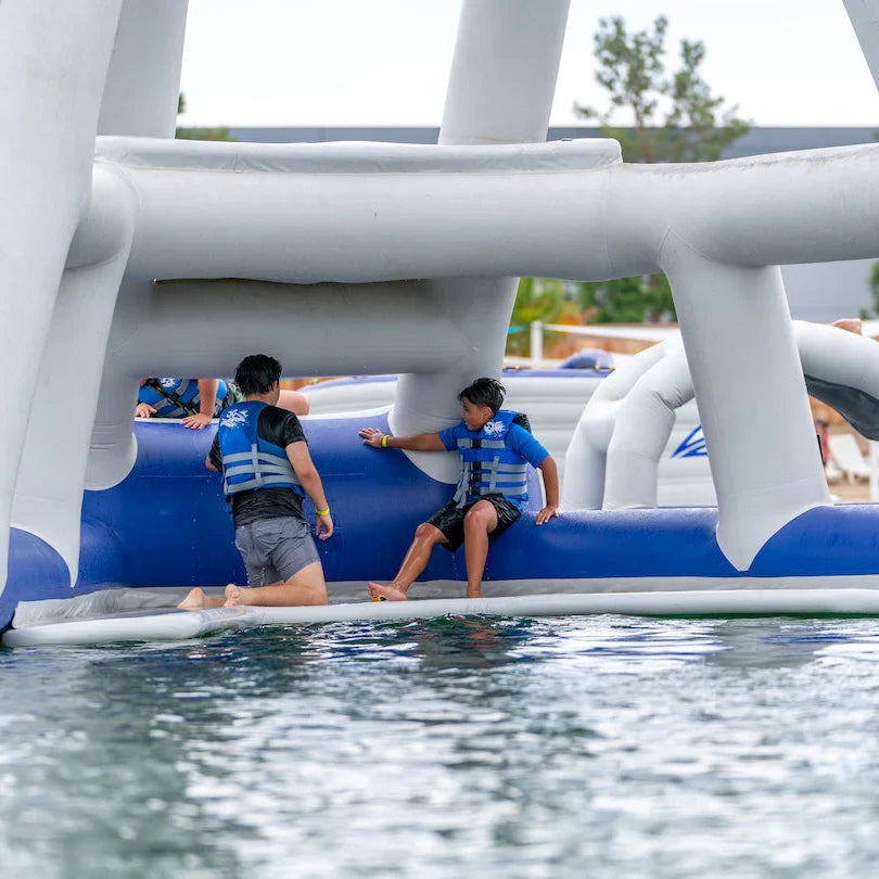 Aquaglide Skyrocket Inflatable Water Park with Trapeze-Style Swing