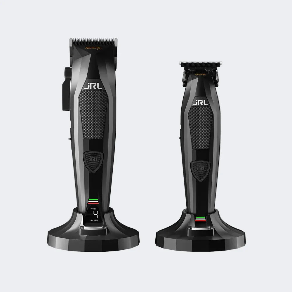 JRL Professional Diamante DI2025 Clipper & Trimmer Set Black with FREE Stylecraft Uno Shaver