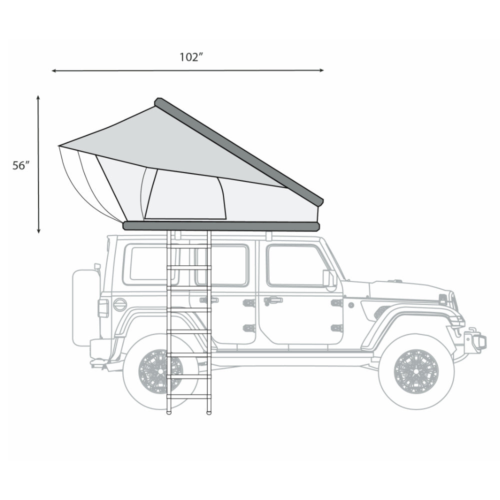 The ÖVRLNDR 2P Rooftop Tent (Tan)