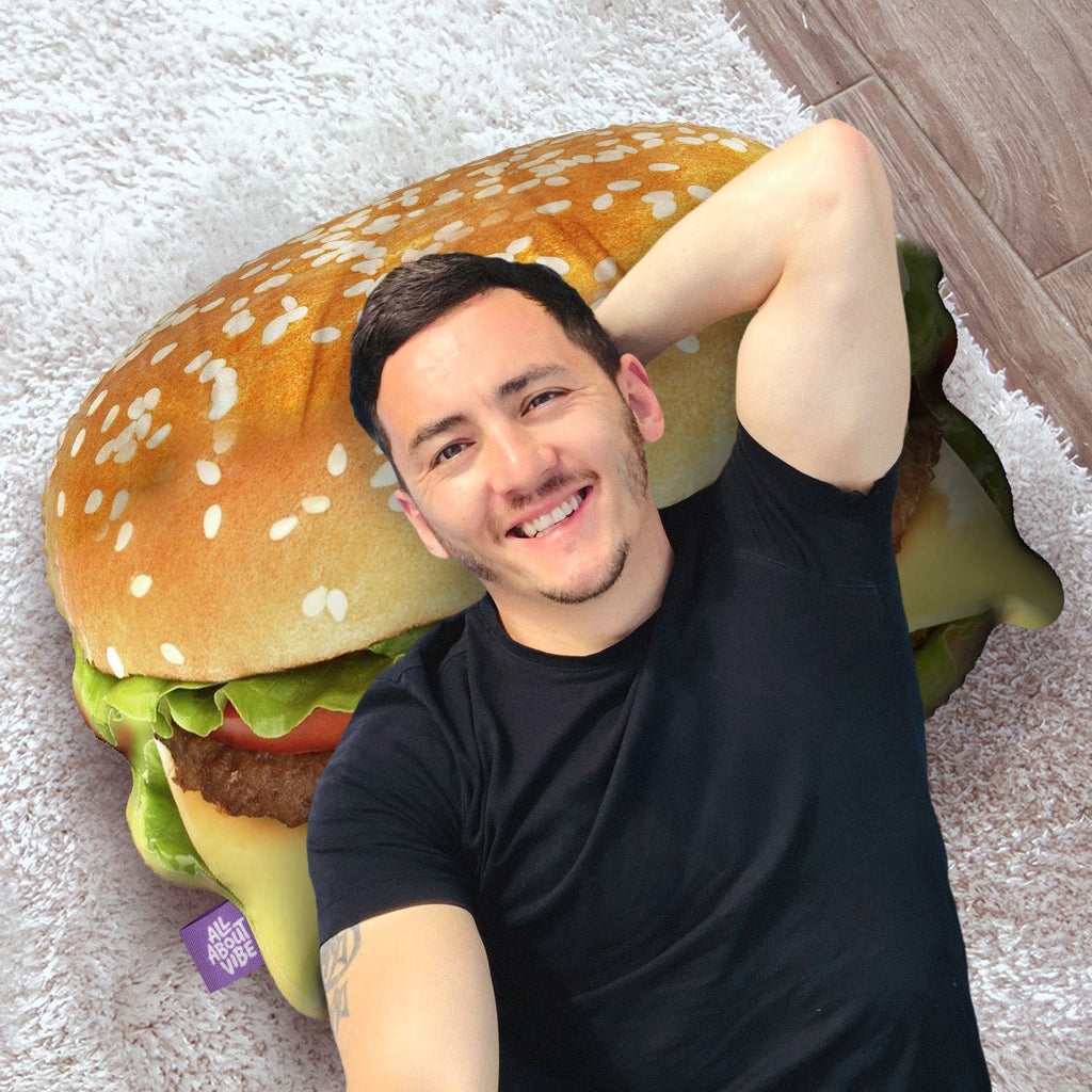 Burger Pillow - All About Vibe