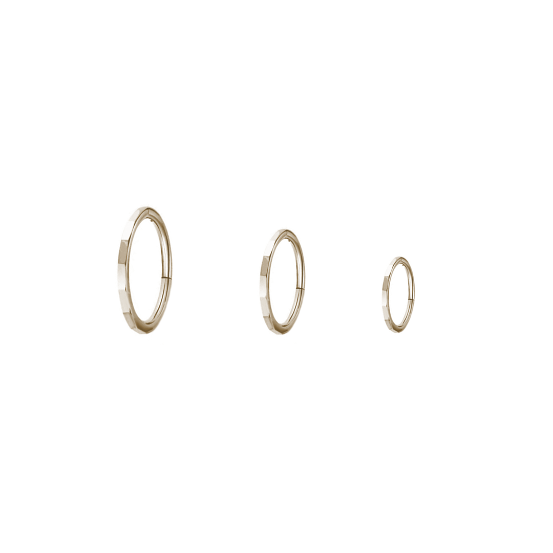 Mini Faceted Earring  - 3 Sizes