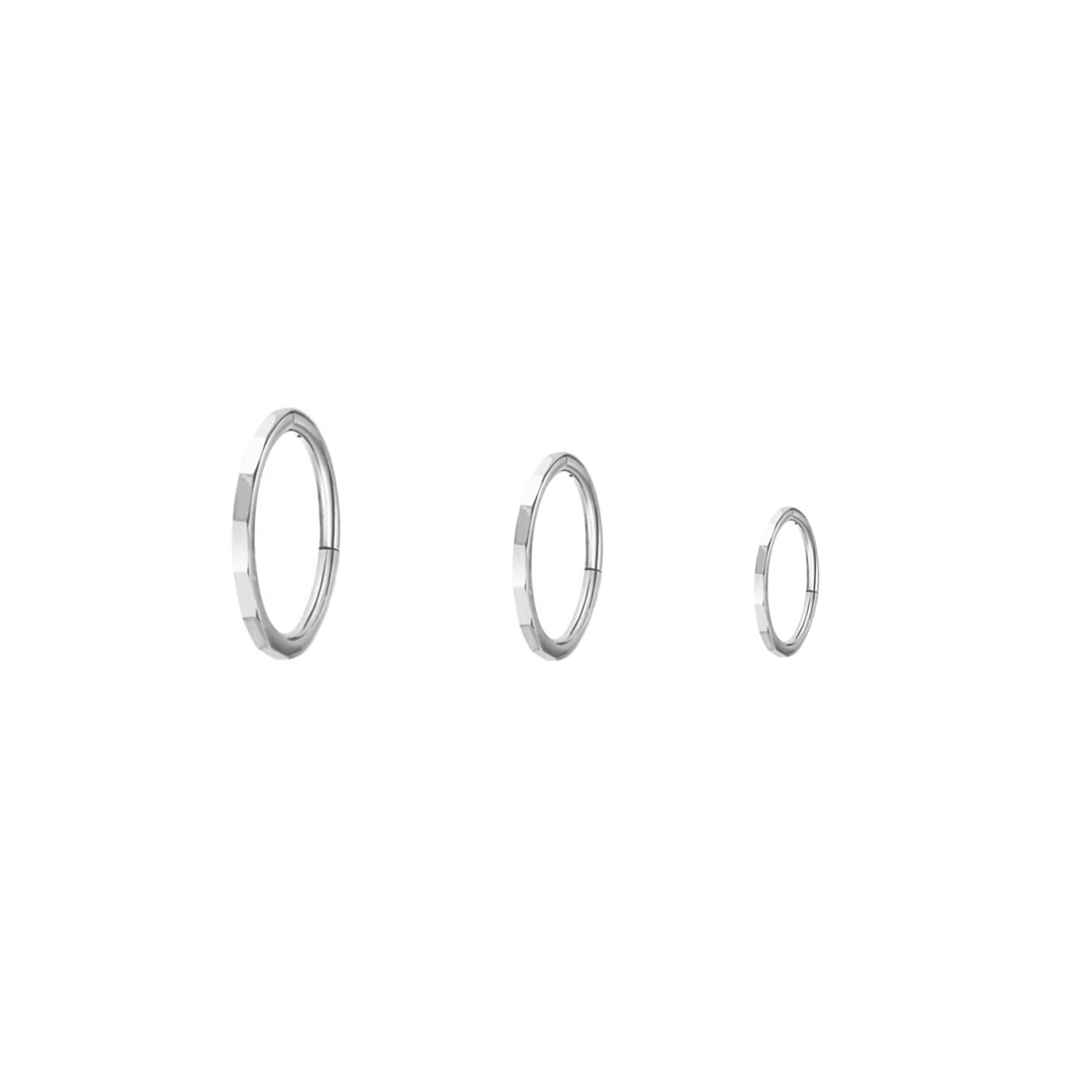 Mini Faceted Earring  - 3 Sizes