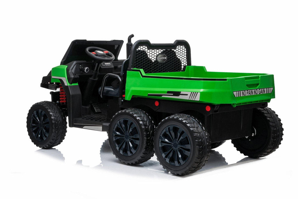Freddo 24v 6 Wheeler Tractor Trailer Electric Go Kart w/ Dump Cart