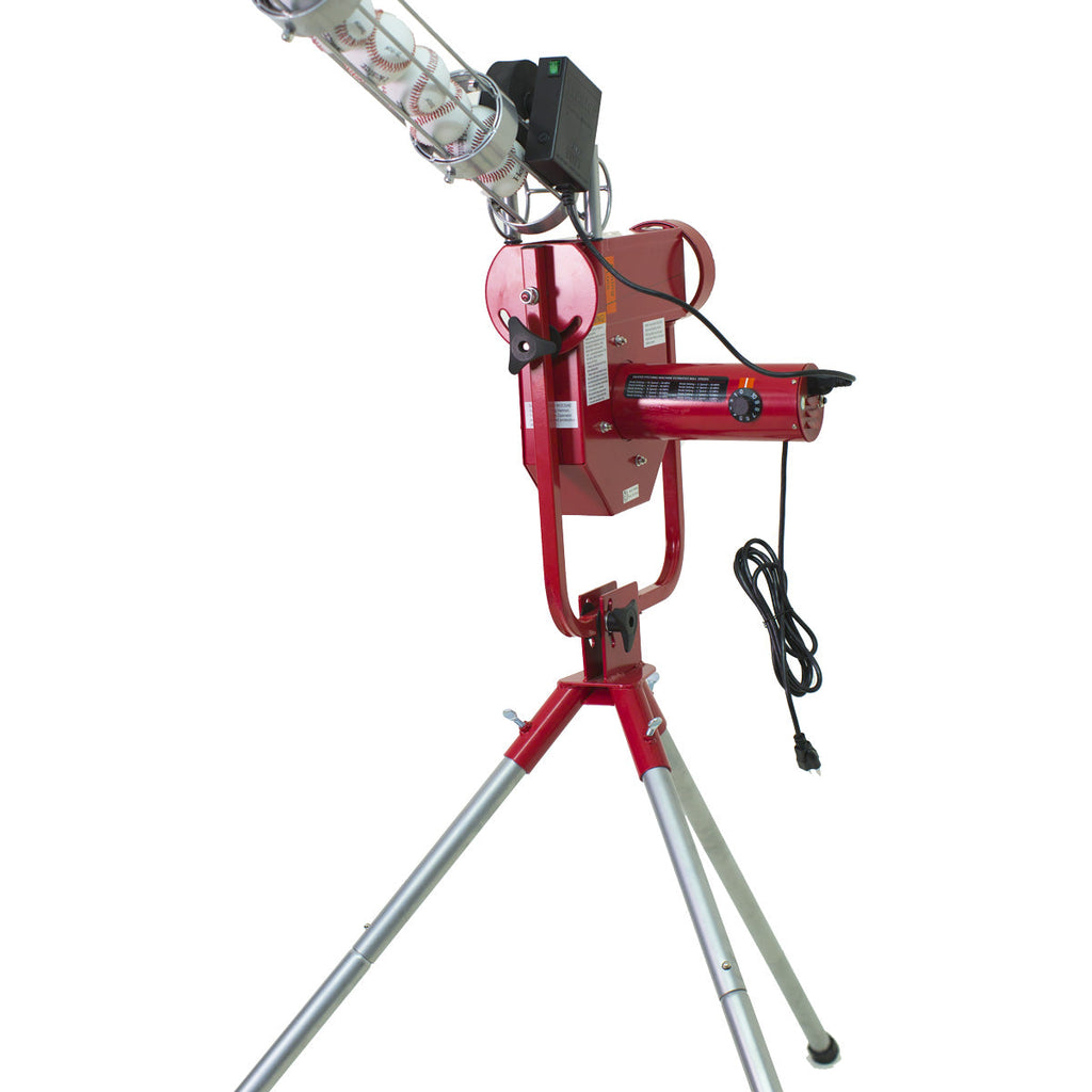 Heater Pro Pitching Machine w/ Feeder & Xtender 24' Batting Cage
