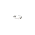 Hex Ring Narrow- 935 Silver