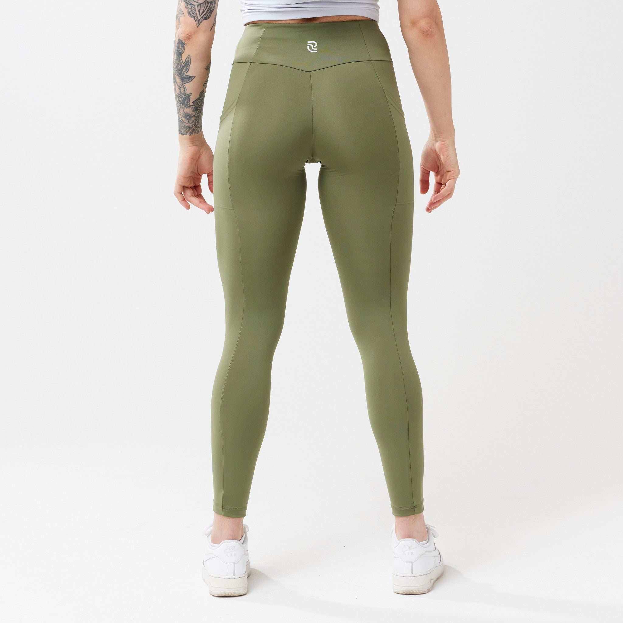 High-Rise with Pocket Leggings - Sage