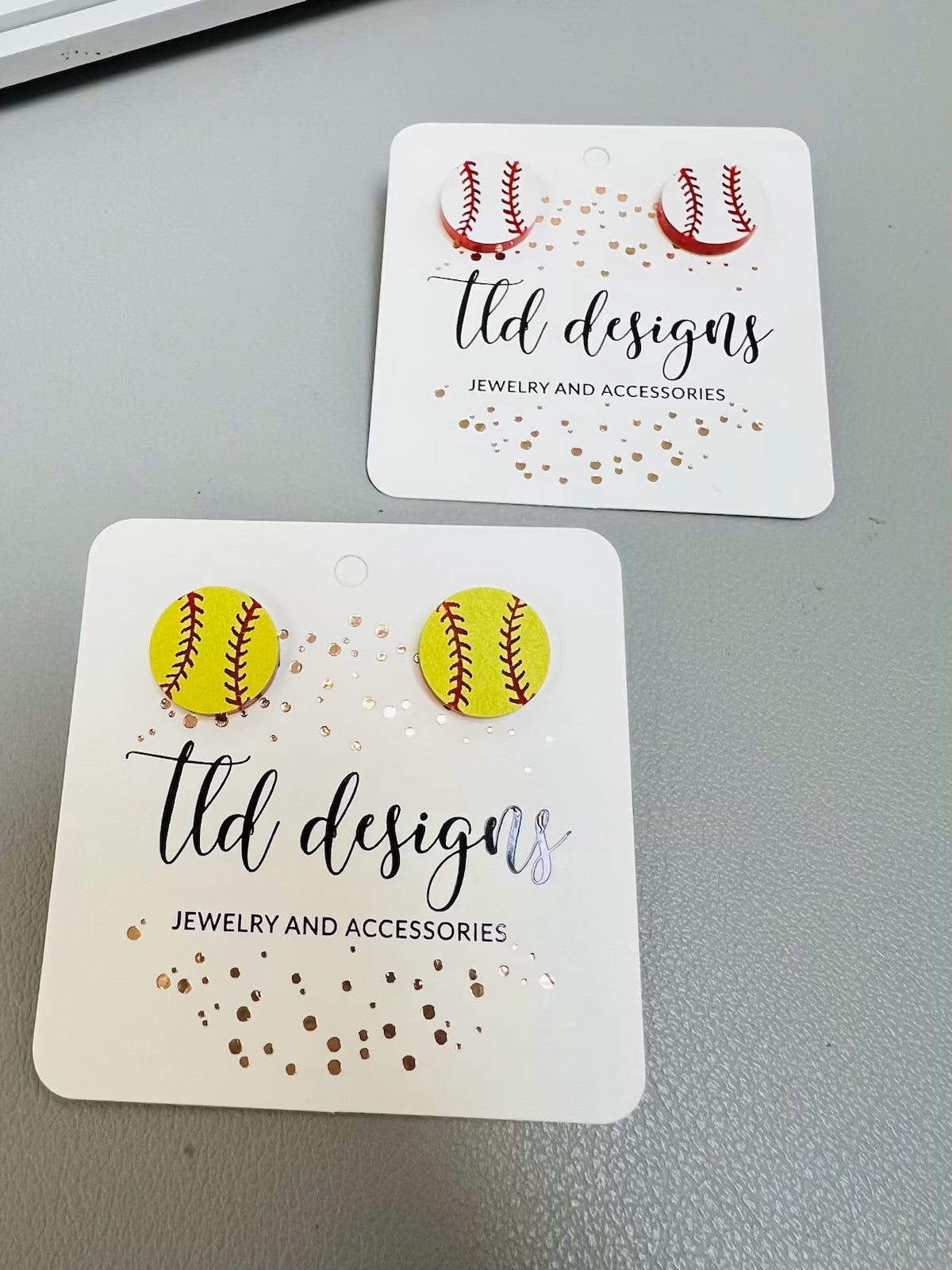 Baseball/Softball acrylic studs