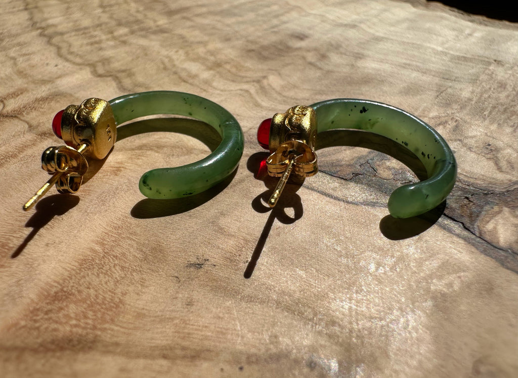 Jade Earrings, #113
