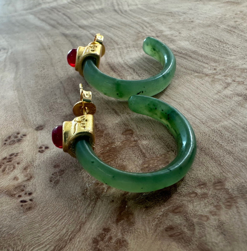 Jade Earrings, #113