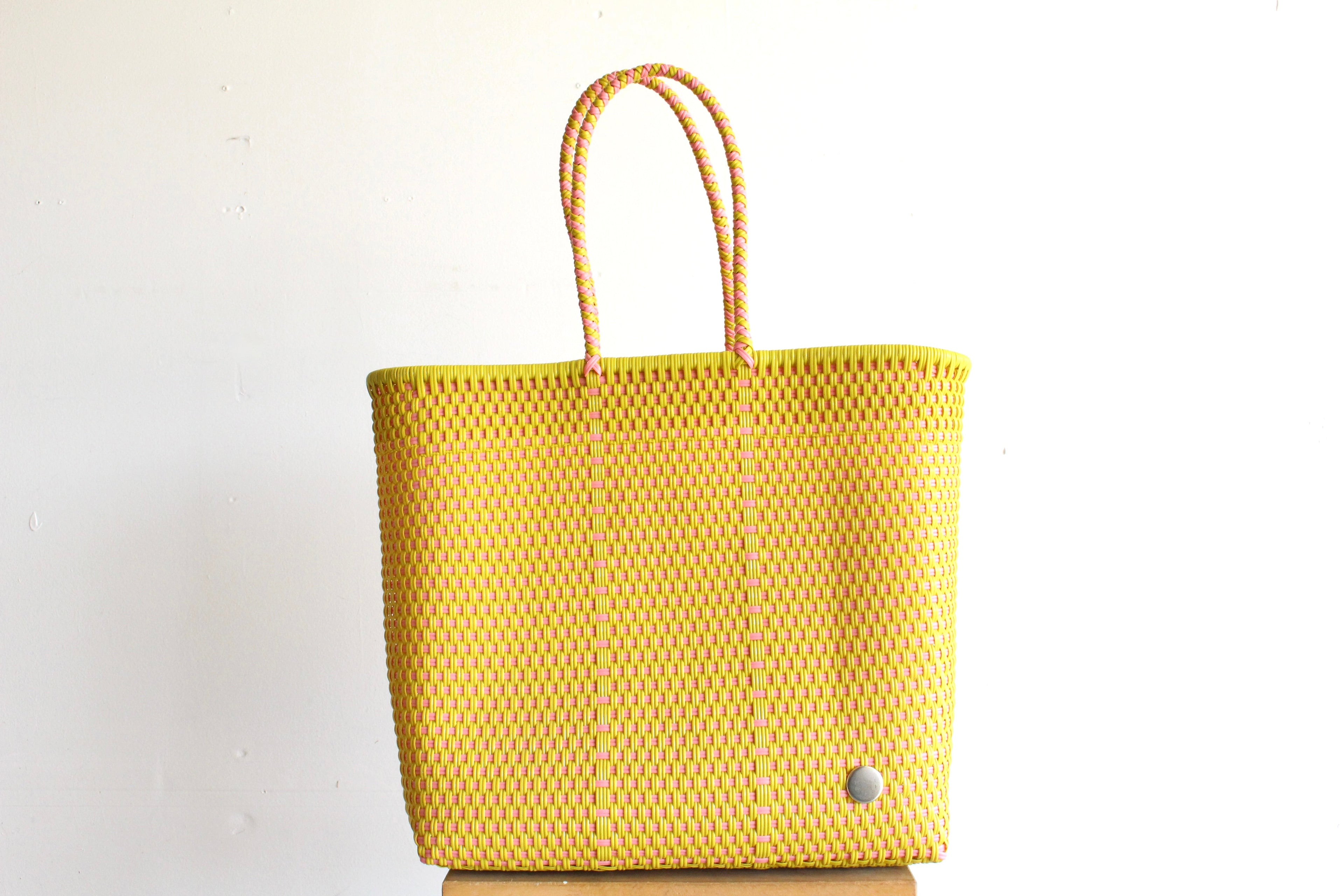 Yellow & Pink Extra Large Tote bag by MexiMexi