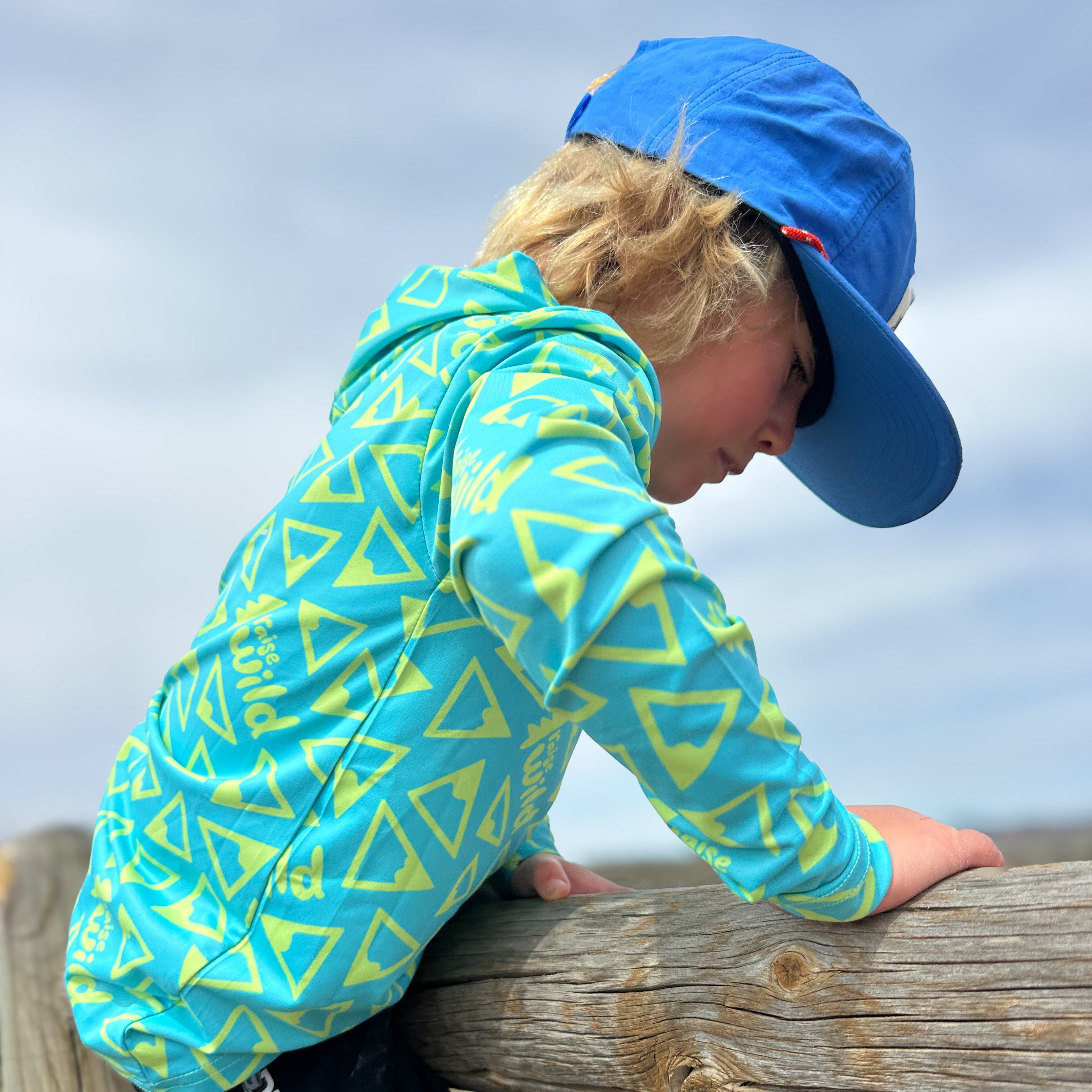 Alpine Peaks UPF 50 Kid's Sun Hoodie
