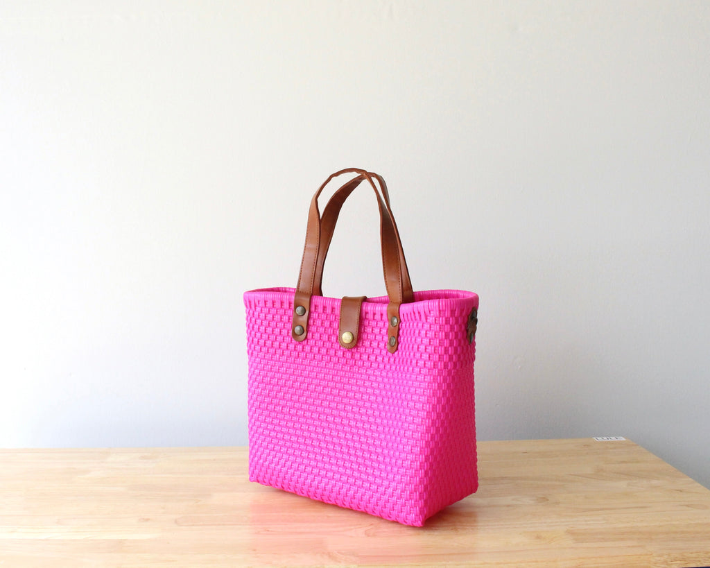Hot Pink Handwoven Purse by MexiMexi