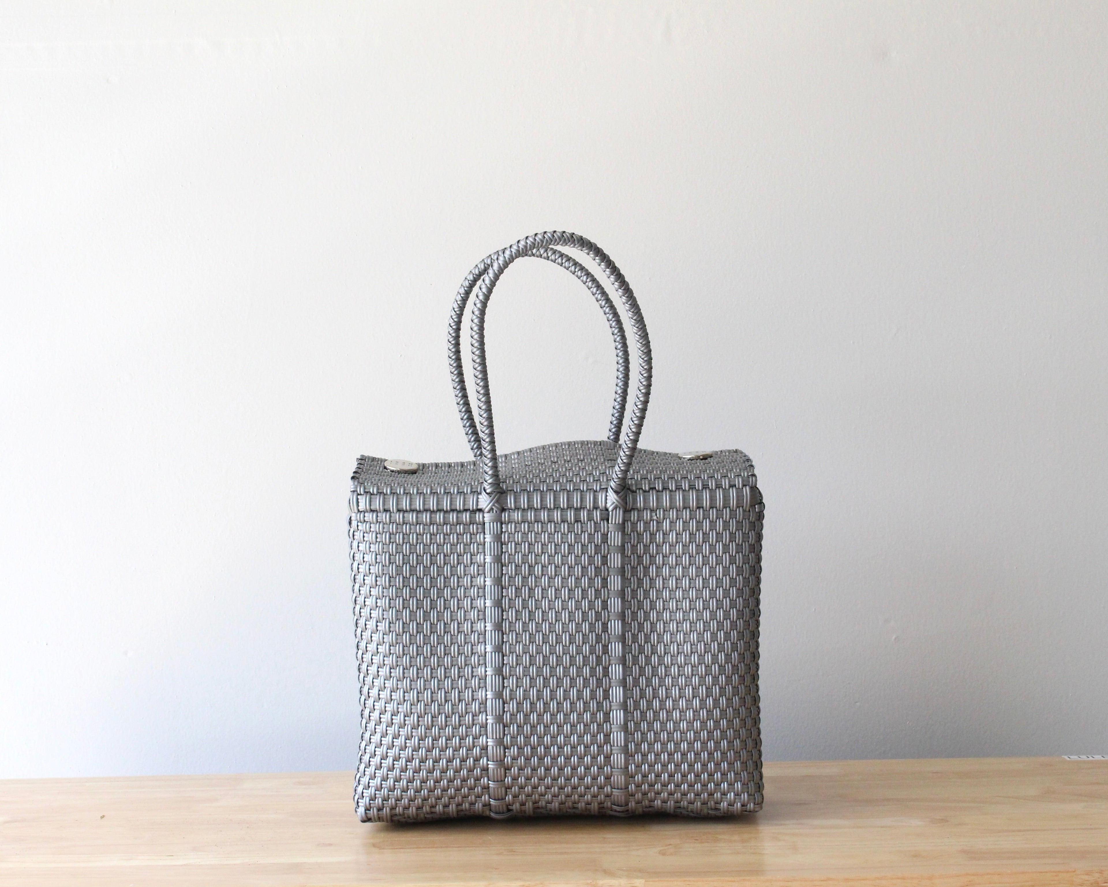 Silver Medium Handbag by MexiMexi