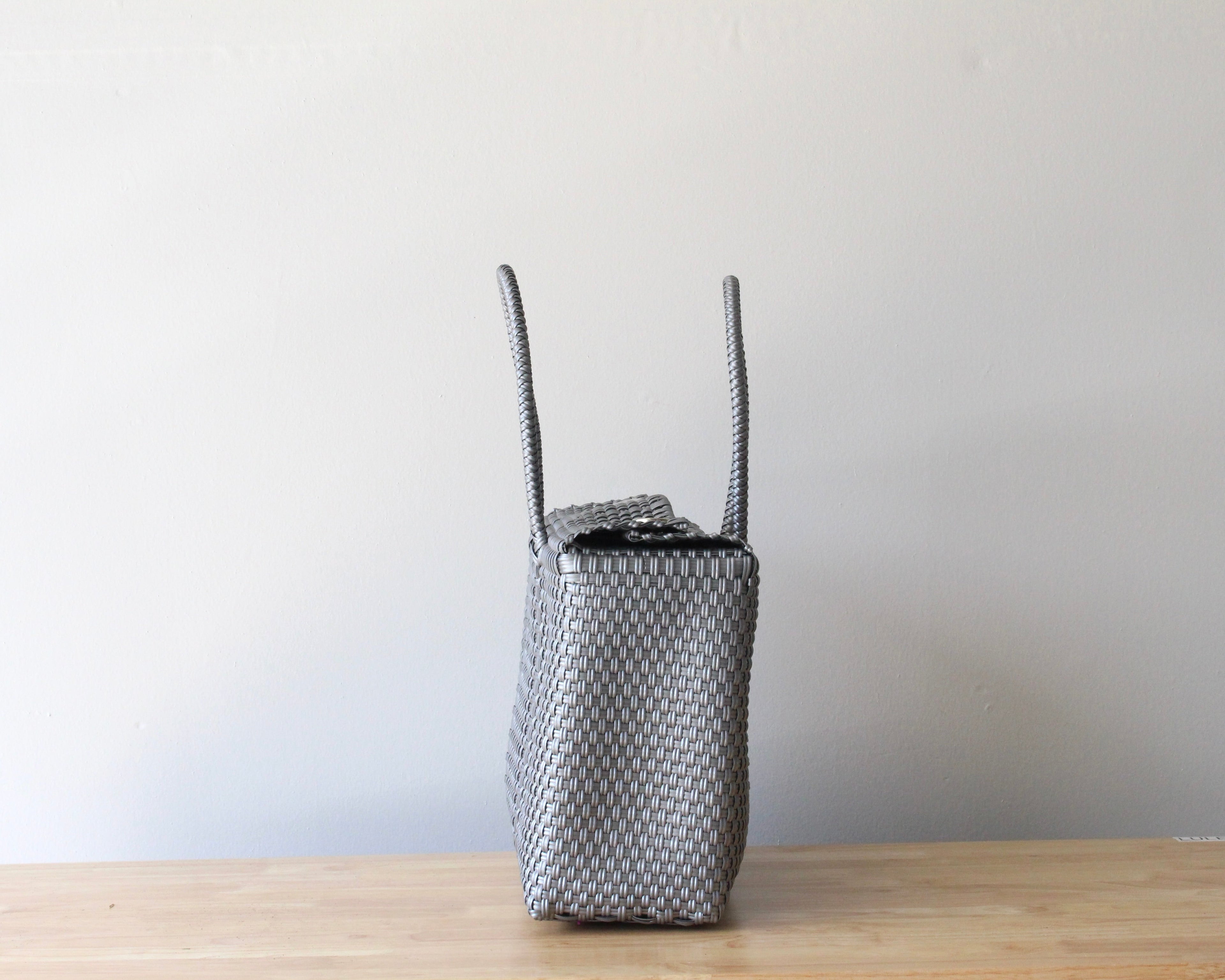 Silver Medium Handbag by MexiMexi