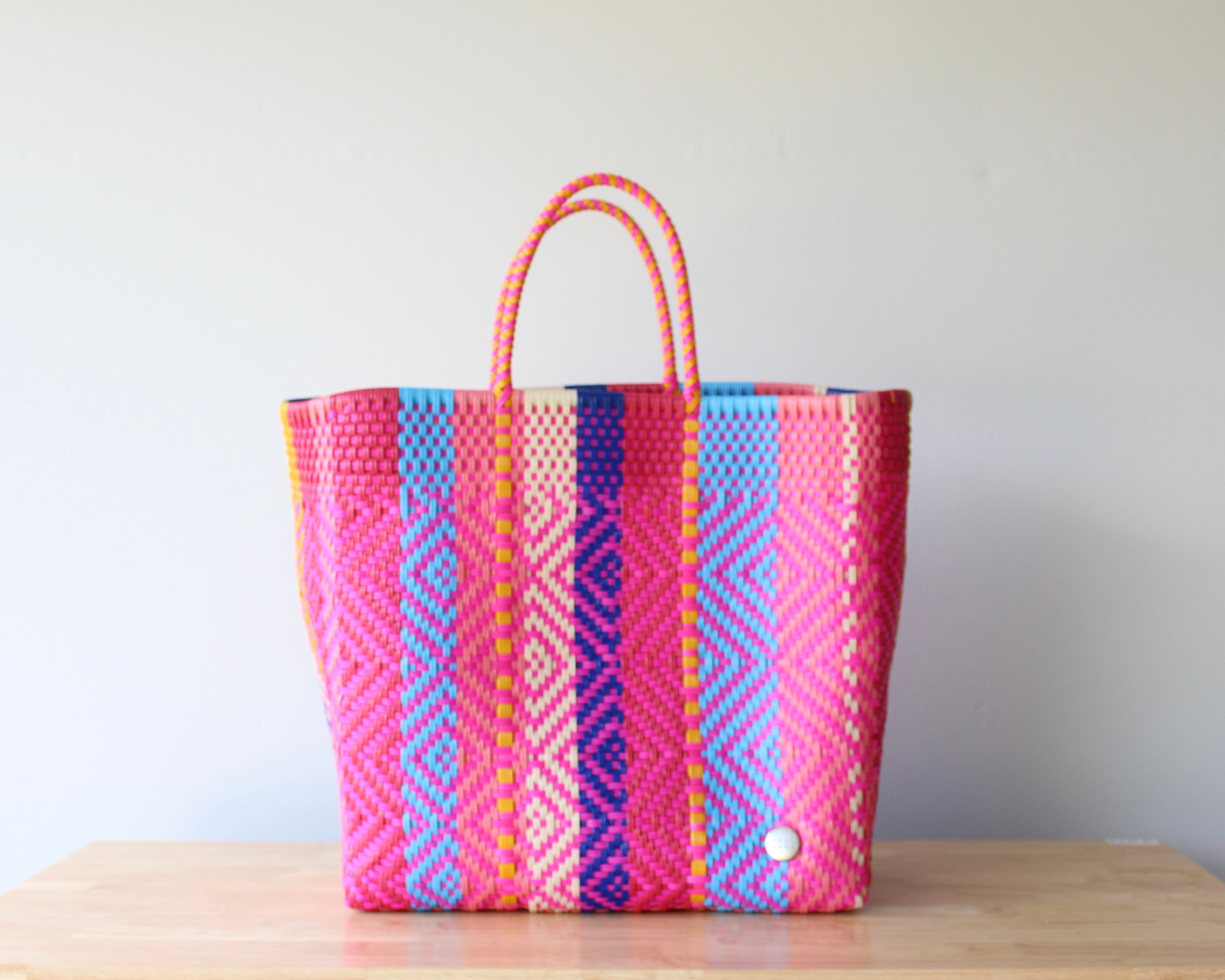 Playa XL Tote – Bright Diamond Weave