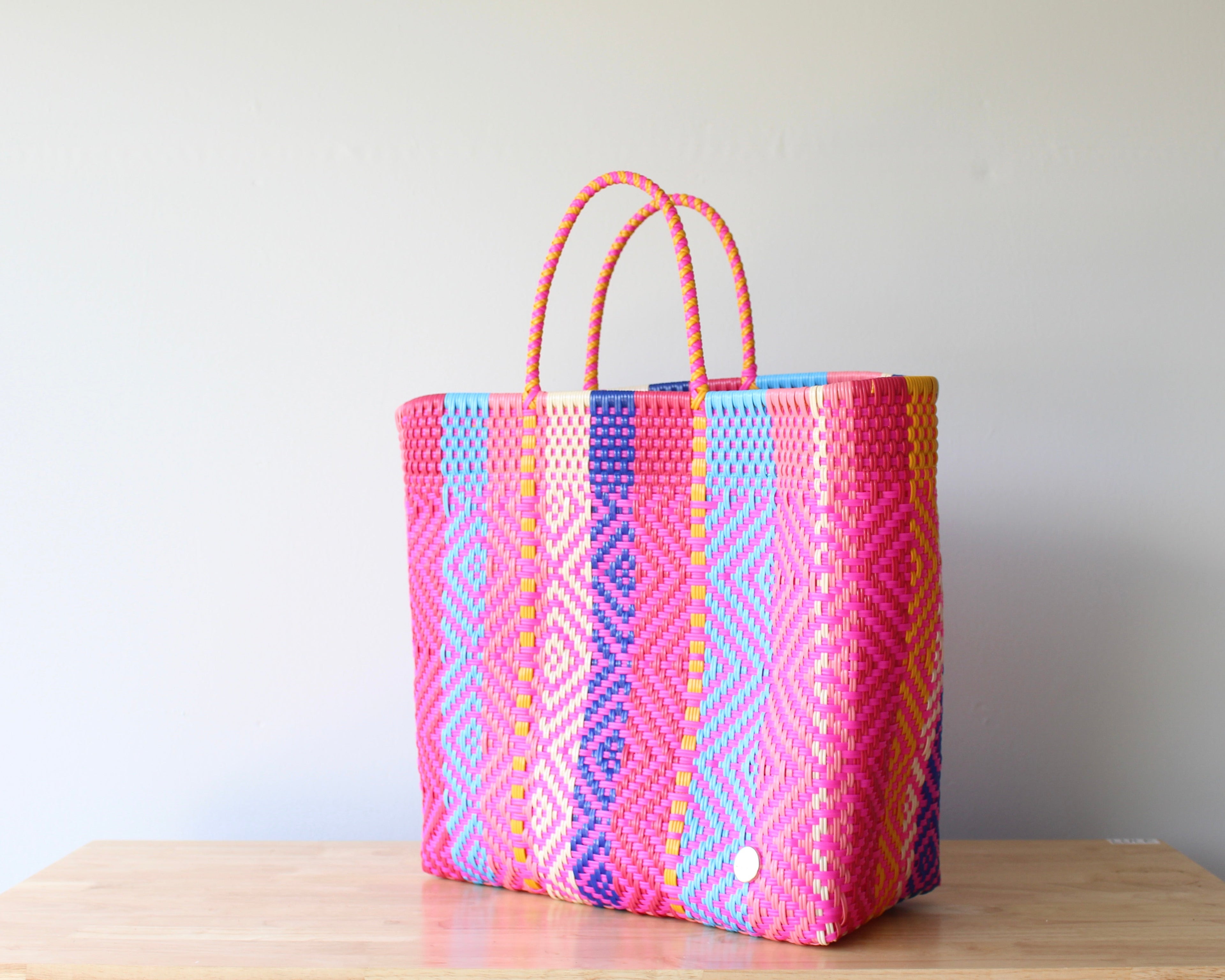 Playa XL Tote – Bright Diamond Weave