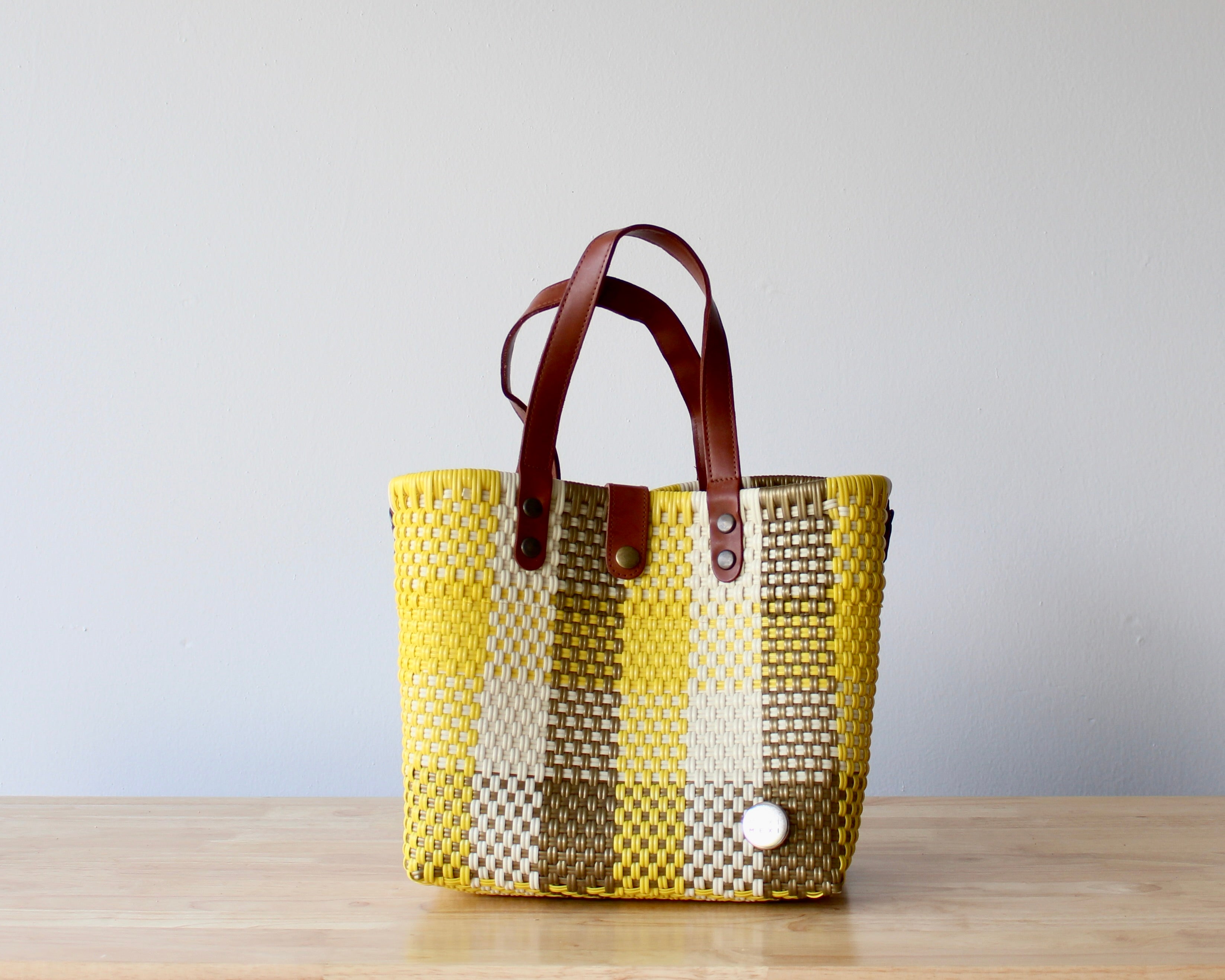 Everyday Playa Woven Purse – Plaid Sunny Gold