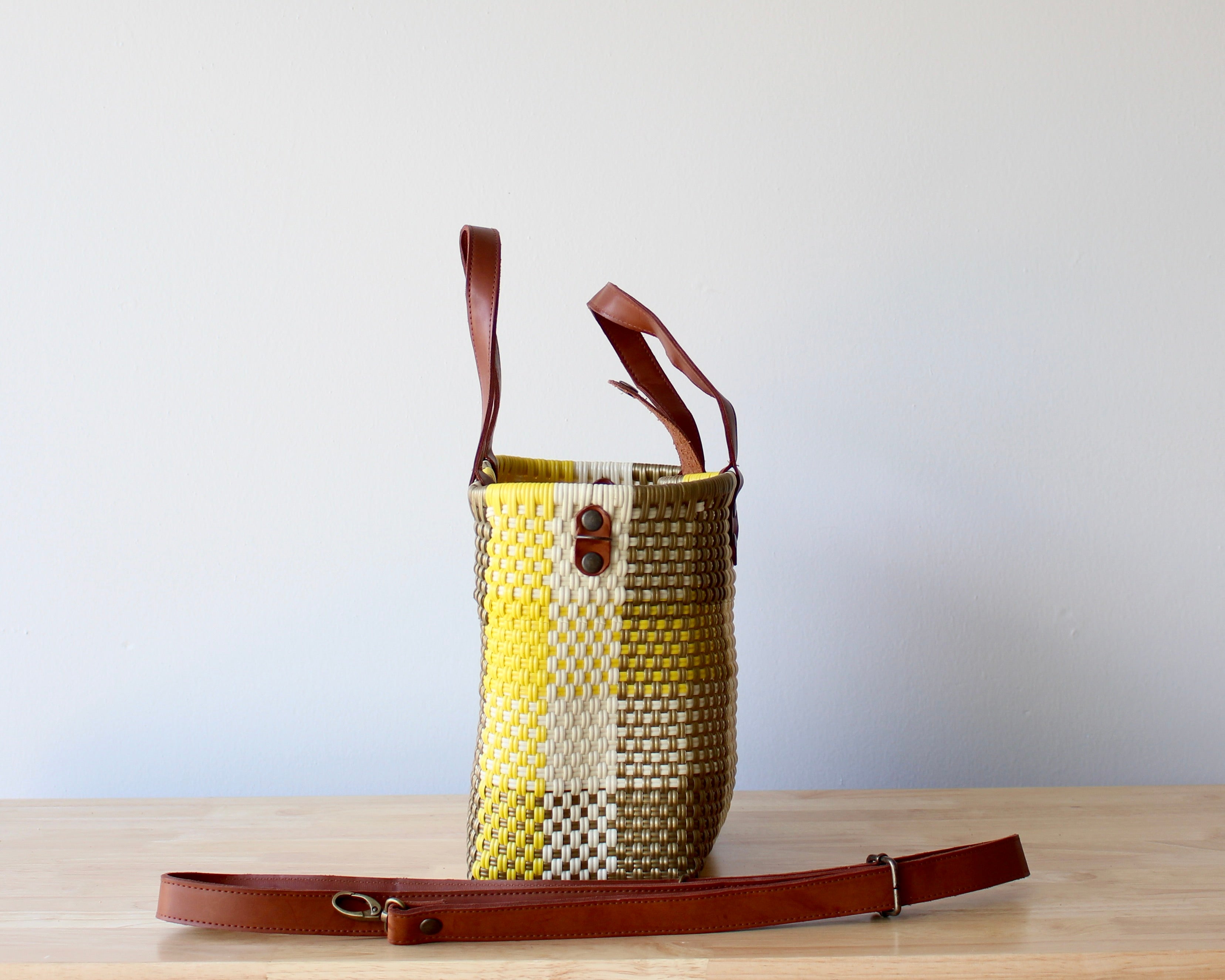 Everyday Playa Woven Purse – Plaid Sunny Gold