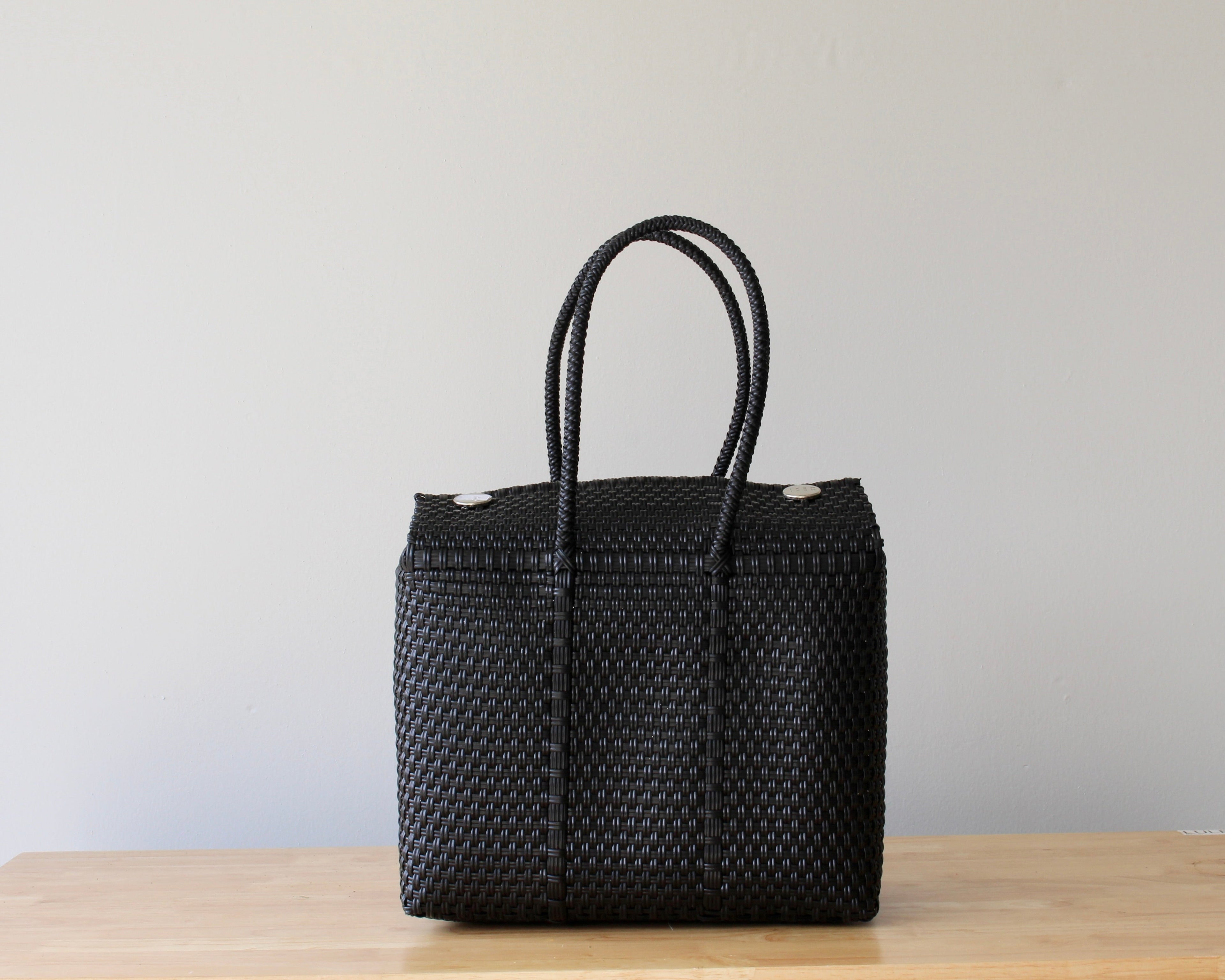 Audrey Handwoven Handbag - Classic Black