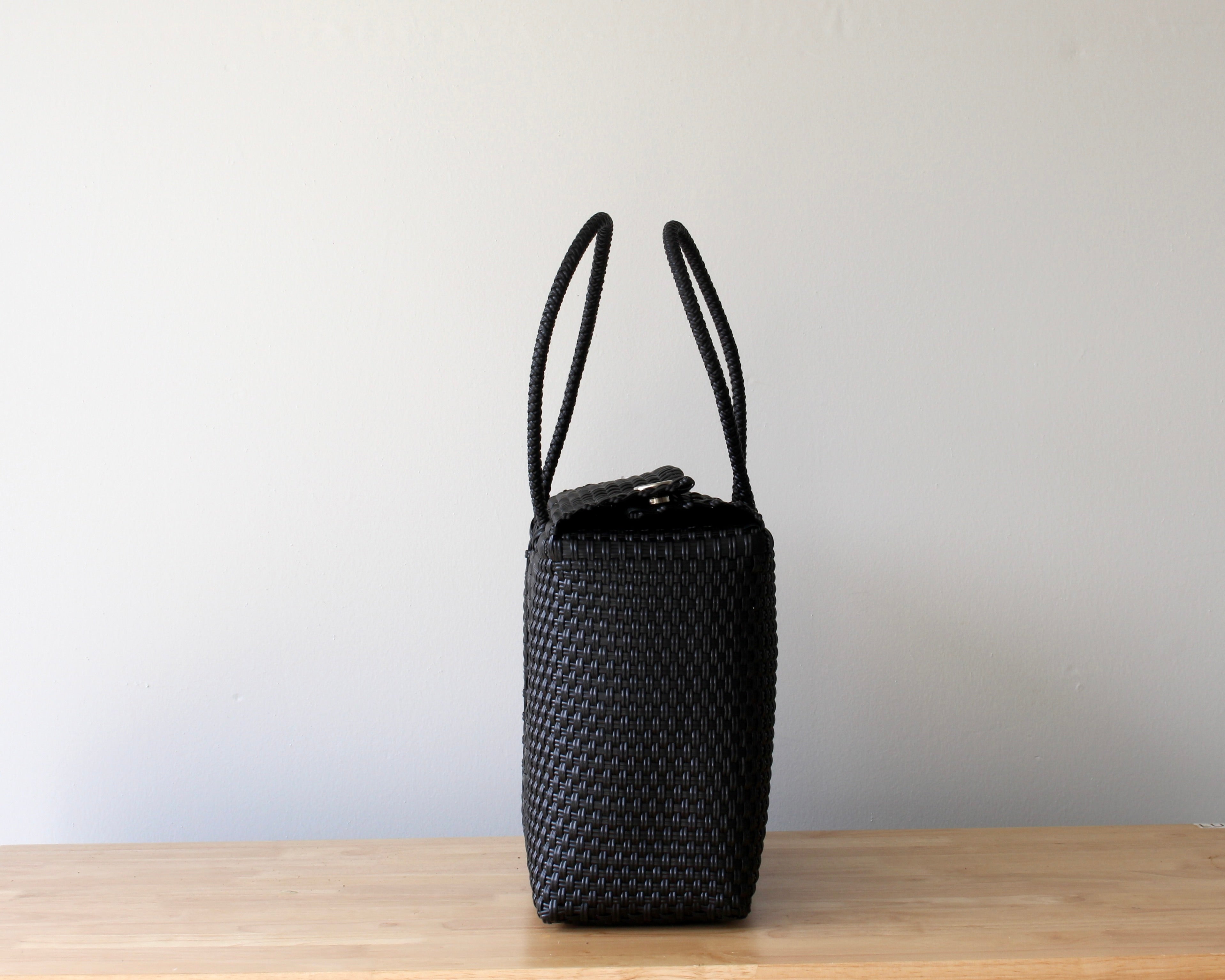 Audrey Handwoven Handbag - Classic Black