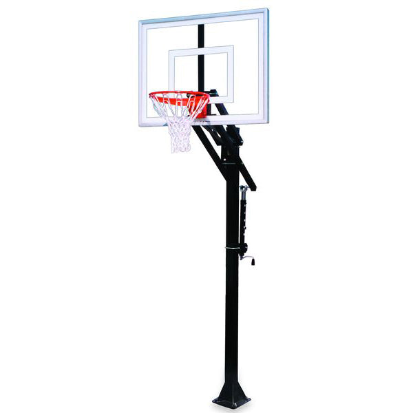 Jam™ Adjustable In-Ground Bolt-Down Basketball Hoop by First Team