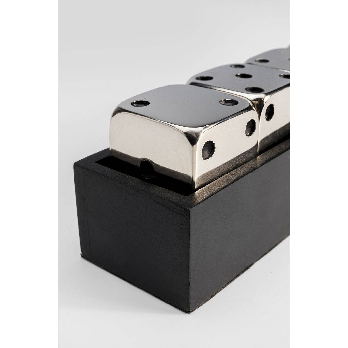 Deco Object Dices Silver 20x6cm