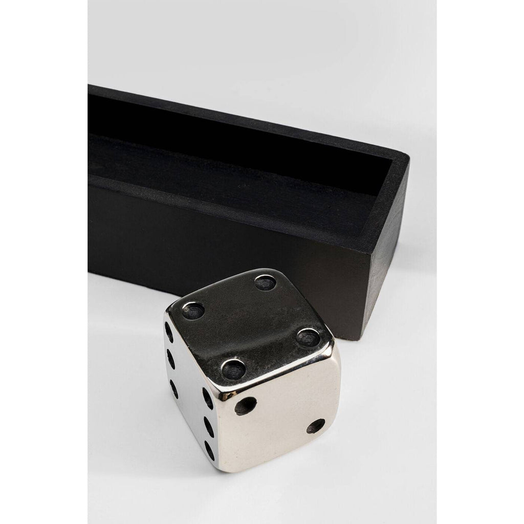 Deco Object Dices Silver 20x6cm