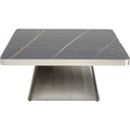 Coffee Table Miler Silver 80x80cm