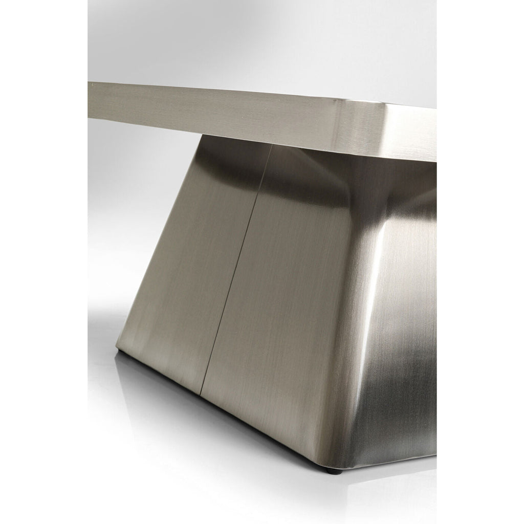 Coffee Table Miler Silver 80x80cm