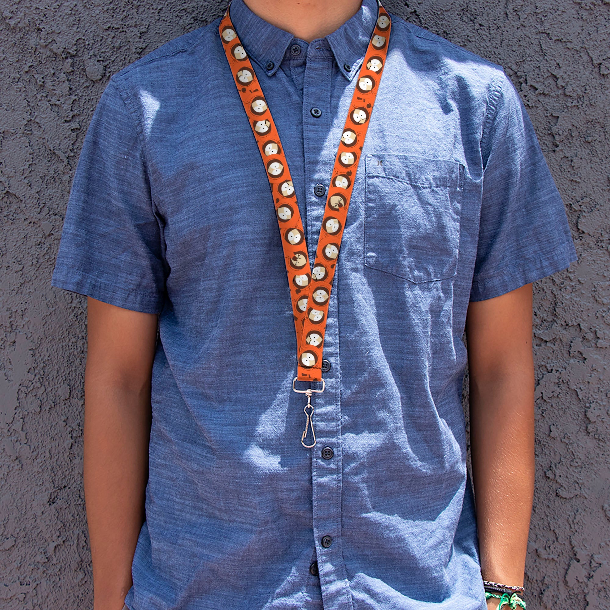 Lanyard - 1.0" - South Park Kenny Expressions Stacked Orange