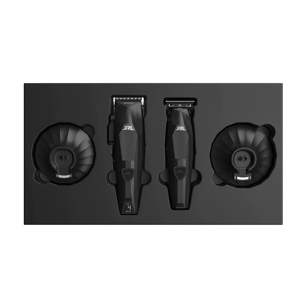JRL Professional Diamante DI2025 Clipper & Trimmer Set Black with FREE Stylecraft Uno Shaver