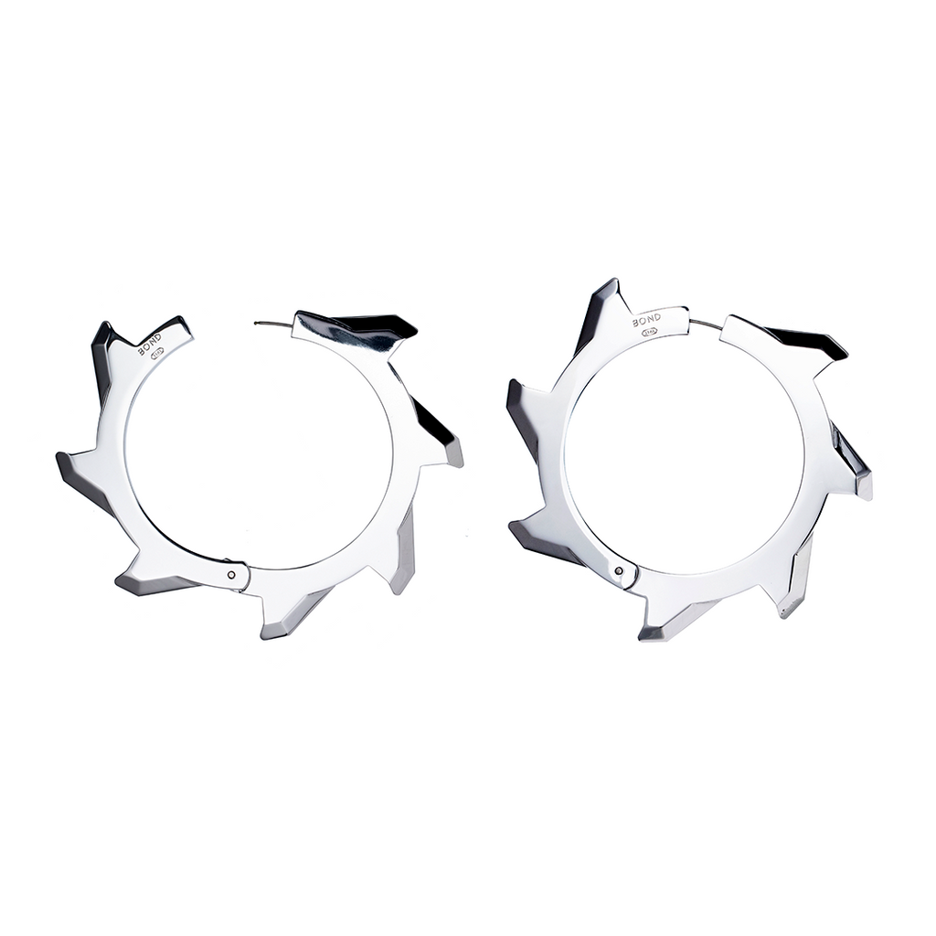 Large Buzzsaw Hoop Earring