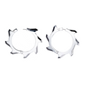 Large Buzzsaw Hoop Earring