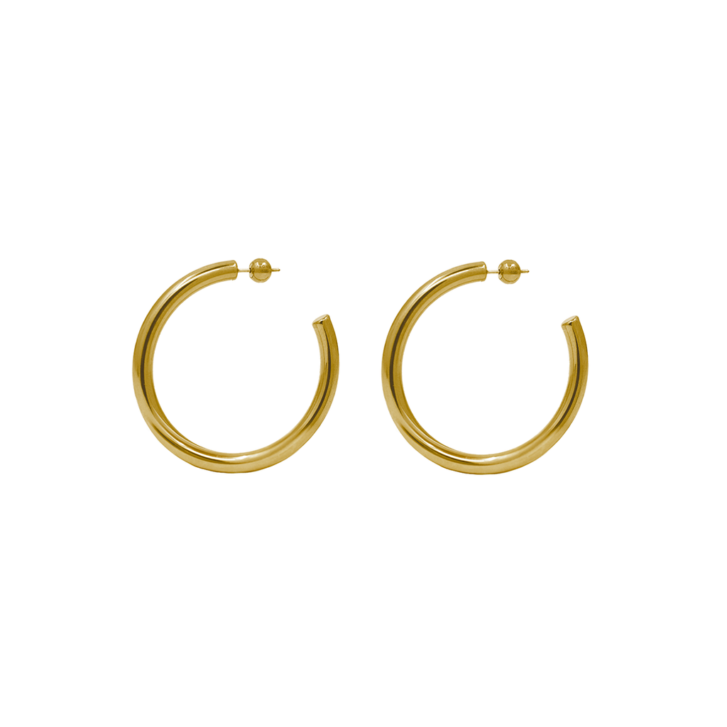 Hollow Hoop Bead Earring