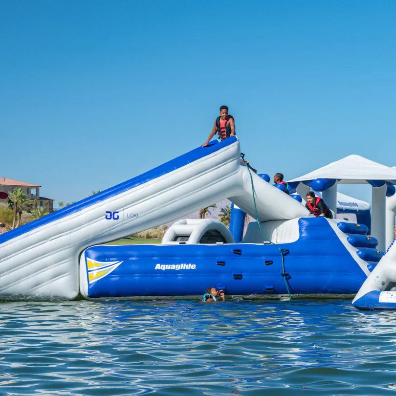 Aquaglide Loki Corner Inflatable Water Slide
