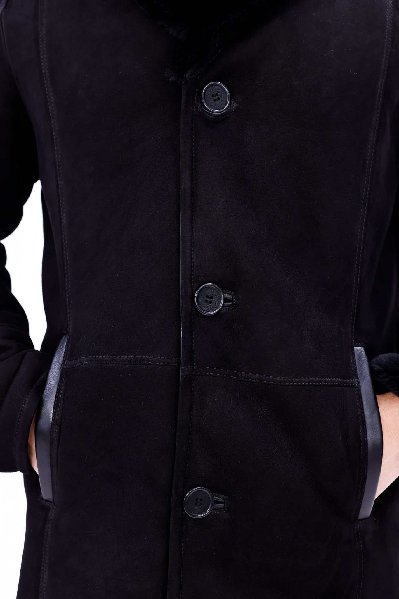 The Lariana Black Shearling Men Jacket