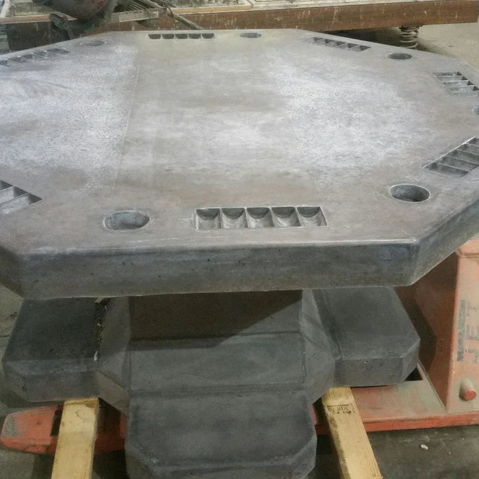 Stone Age Concrete Outdoor Poker Table