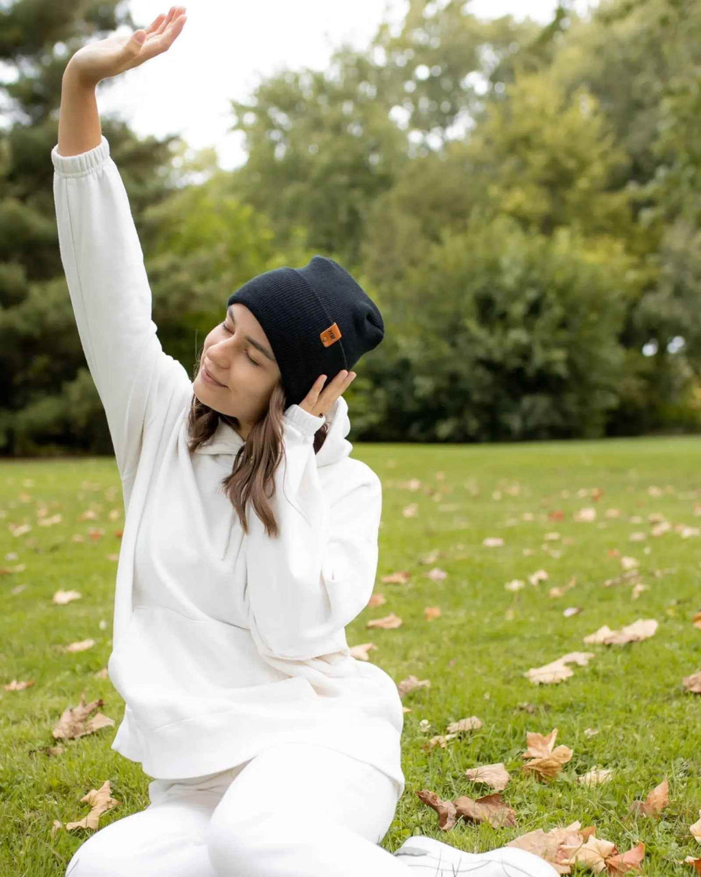 HAAKWEAR H-Stitch Cuffed Beanie - NEW Designed and Made in USA (Patented Design) - Charcoal Black